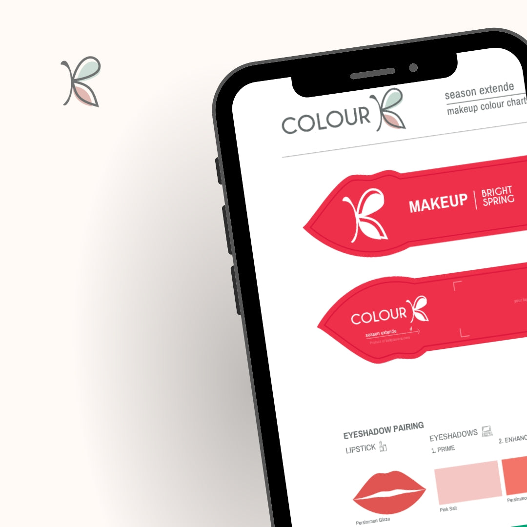 BRIGHT/CLEAR Spring Makeup DIGITAL colour palette