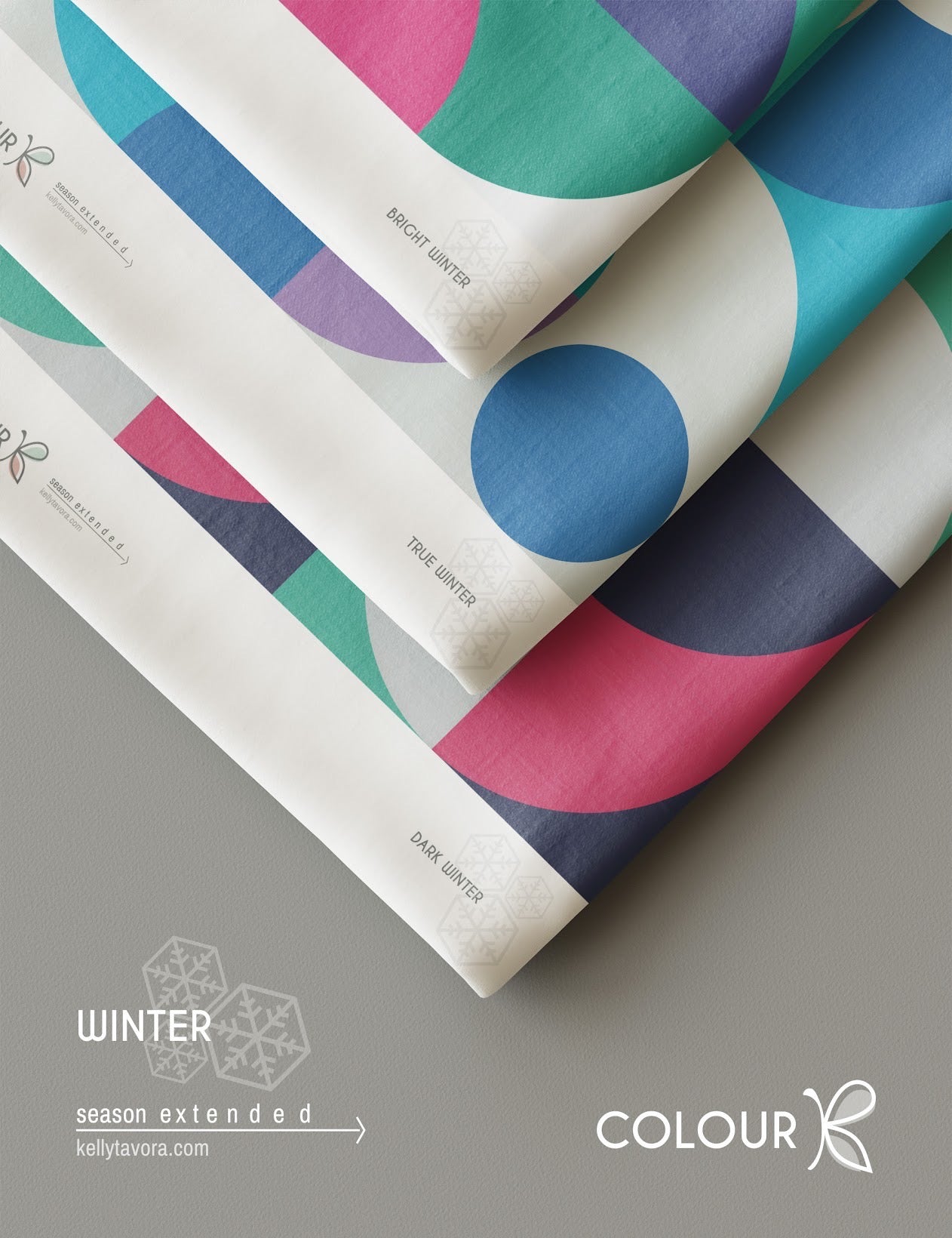 Season Extended Fabric Drapes - Winter