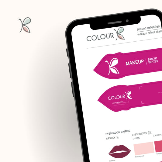 BRIGHT/CLEAR Winter Makeup DIGITAL colour palette