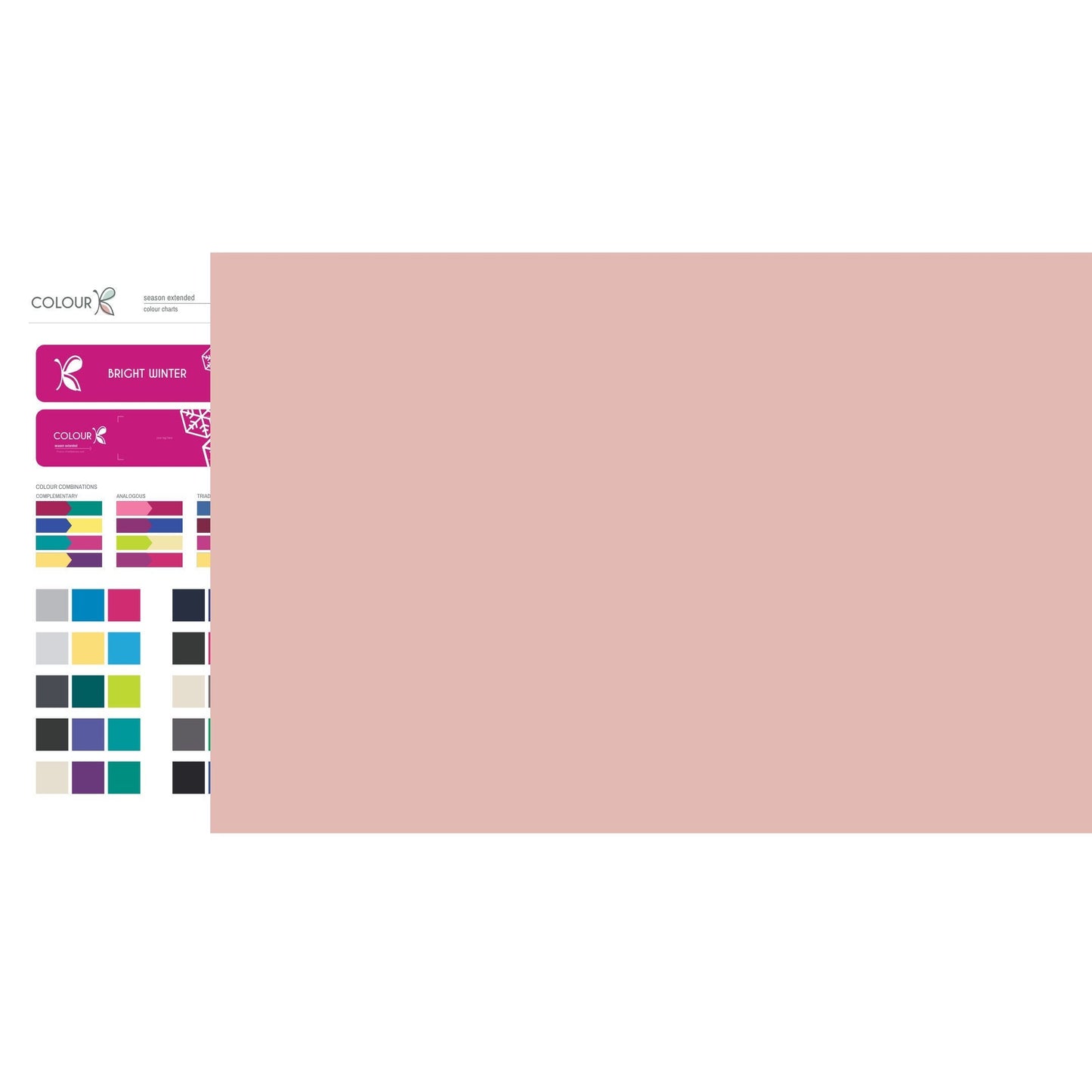 BRIGHT/CLEAR Winter DIGITAL colour palette