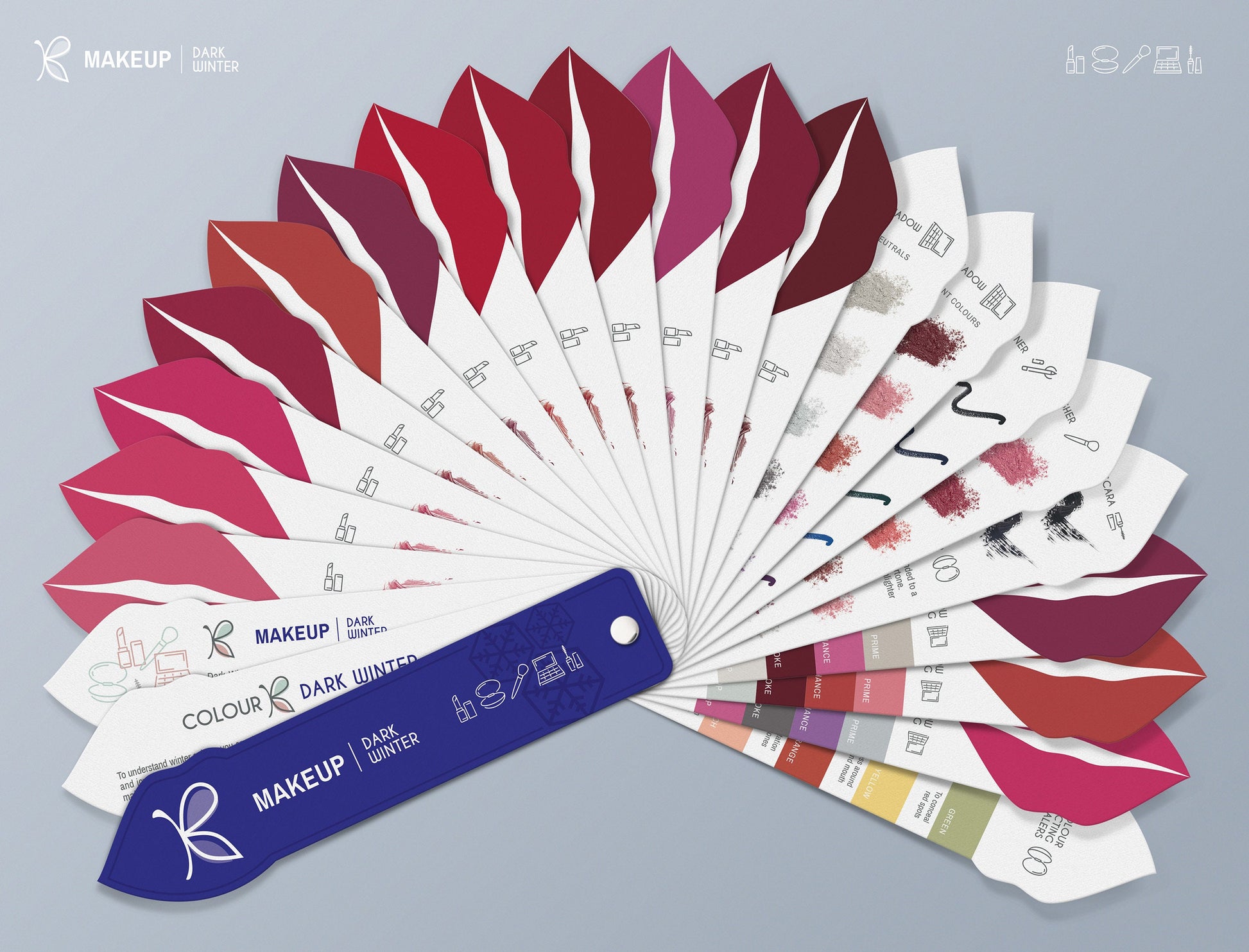 Dark Winter Makeup Colour Palette