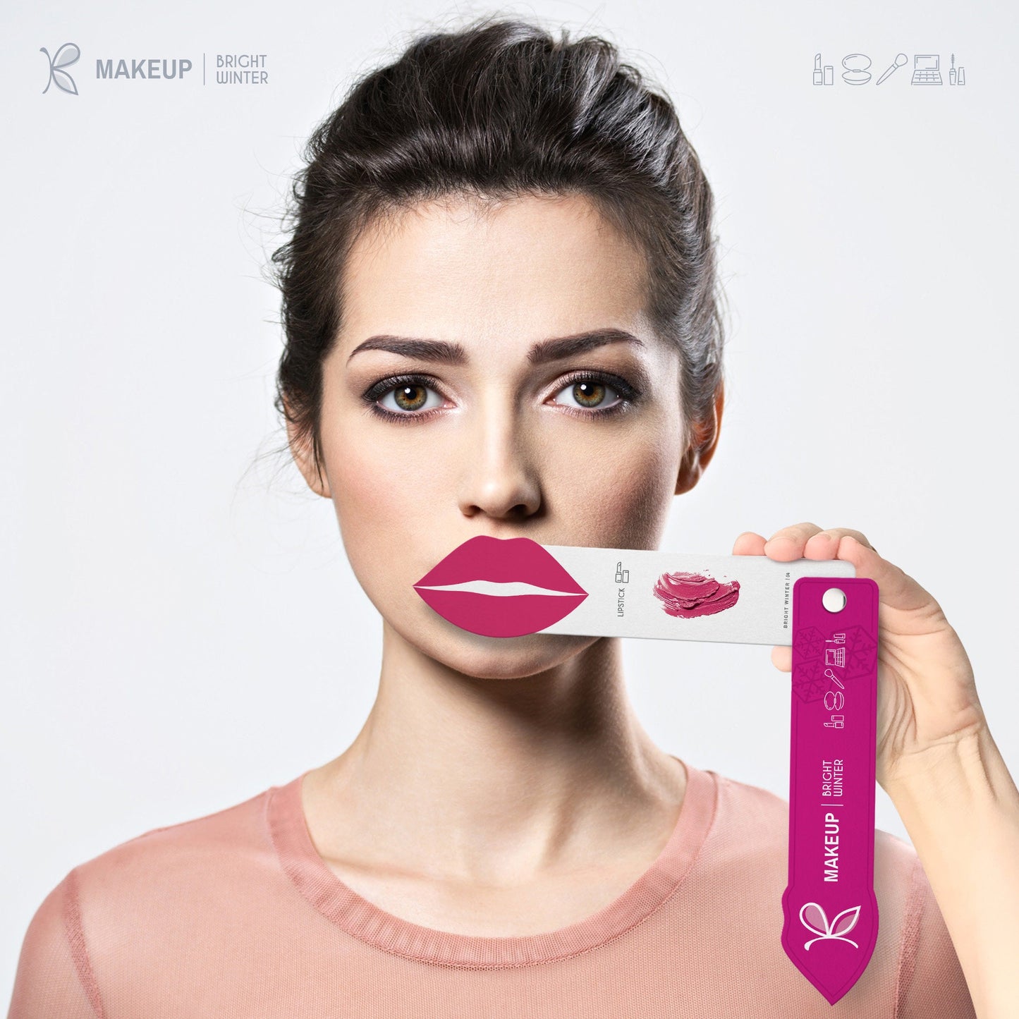 Bright Winter Makeup Colour Palette