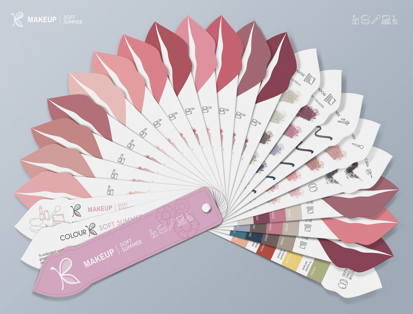 Soft Summer Makeup Colour Palette