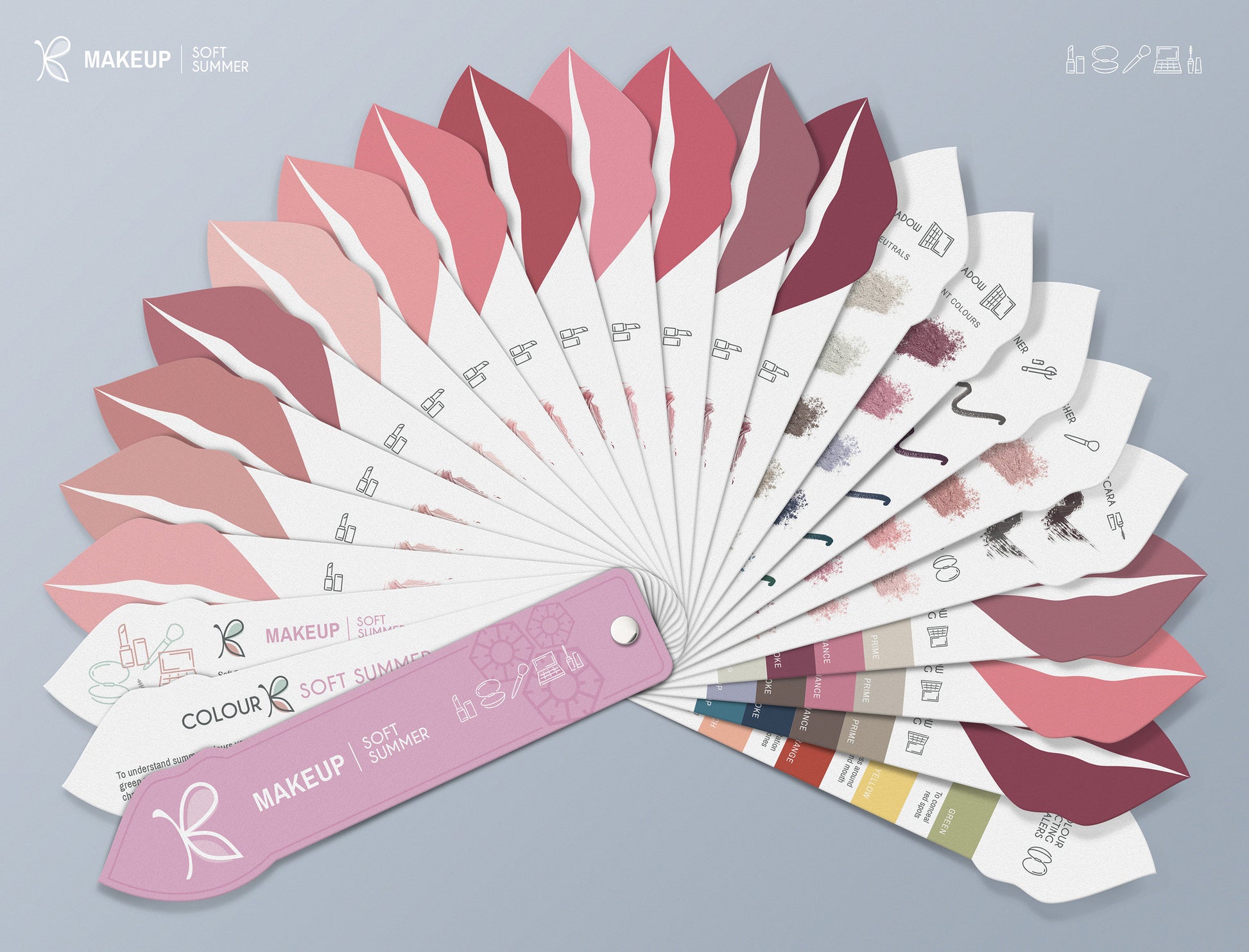 Soft Summer Makeup Colour Palette