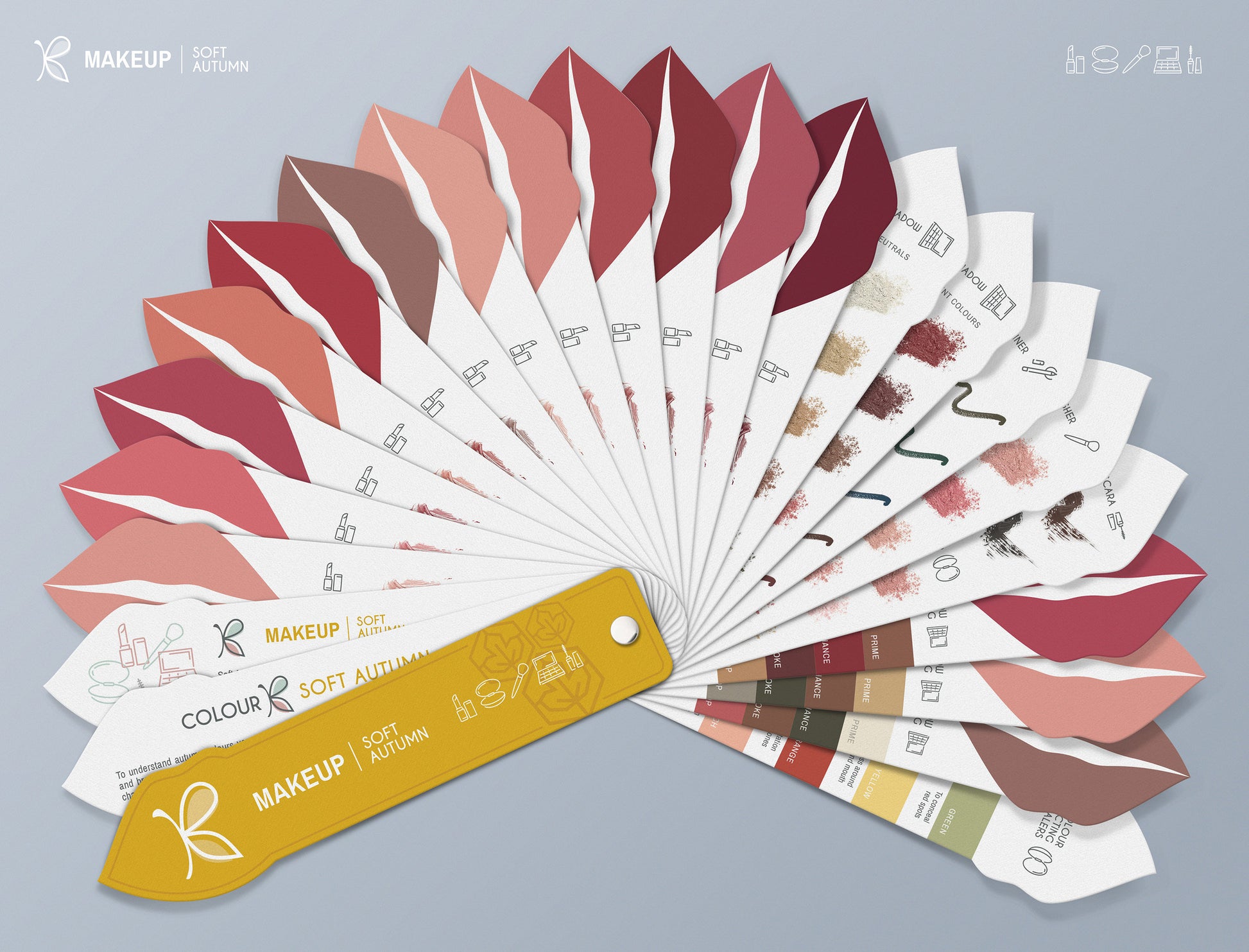 Soft Autumn Makeup Colour Palette