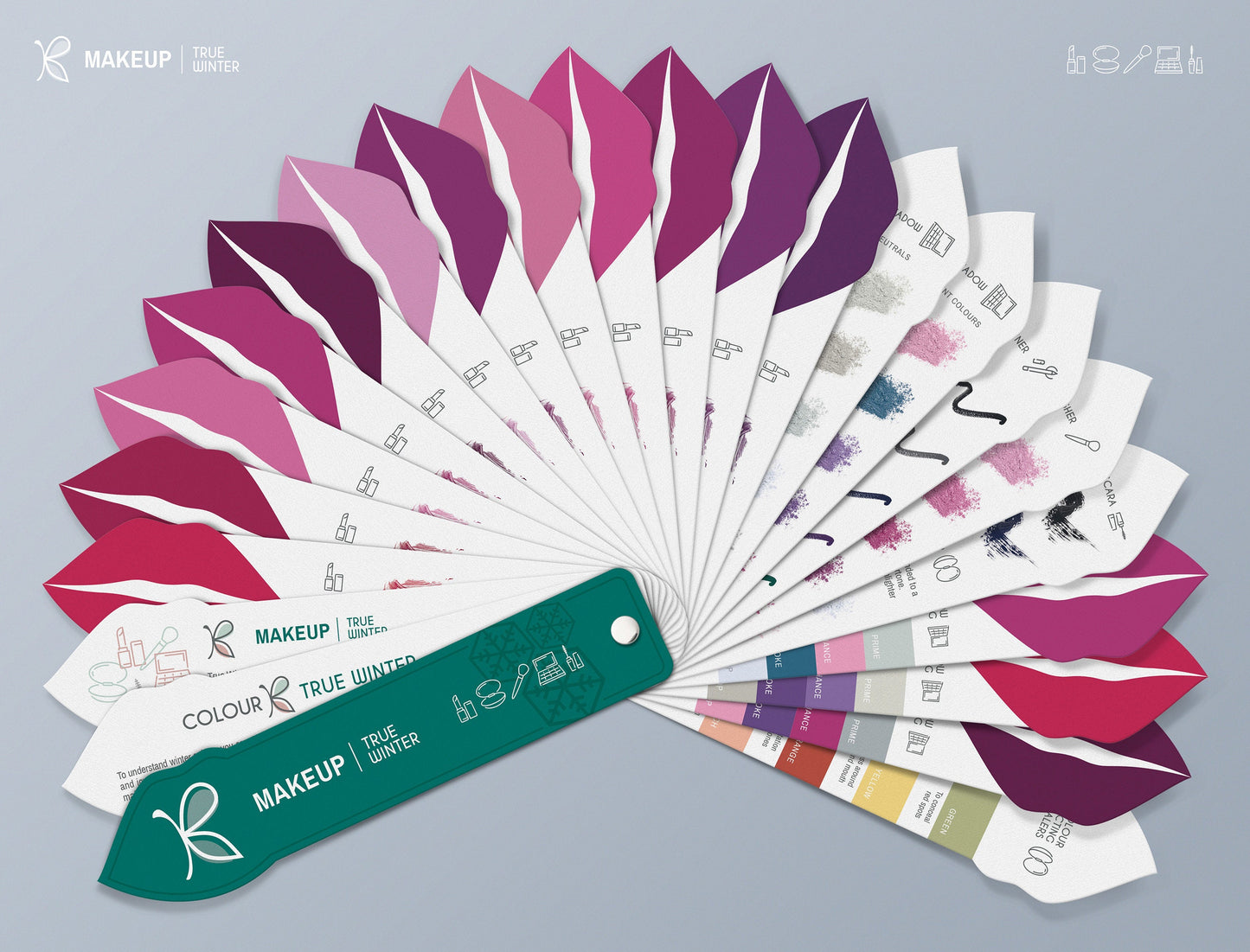 True Winter  Makeup Colour Palette