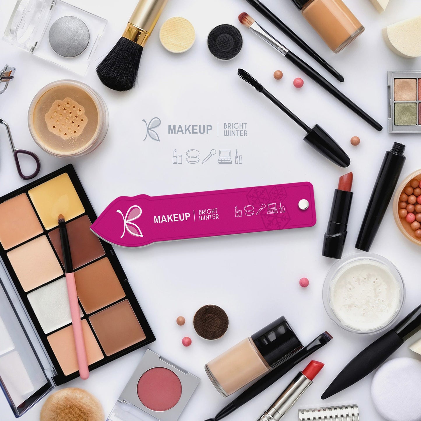 Bright Winter Makeup Colour Palette