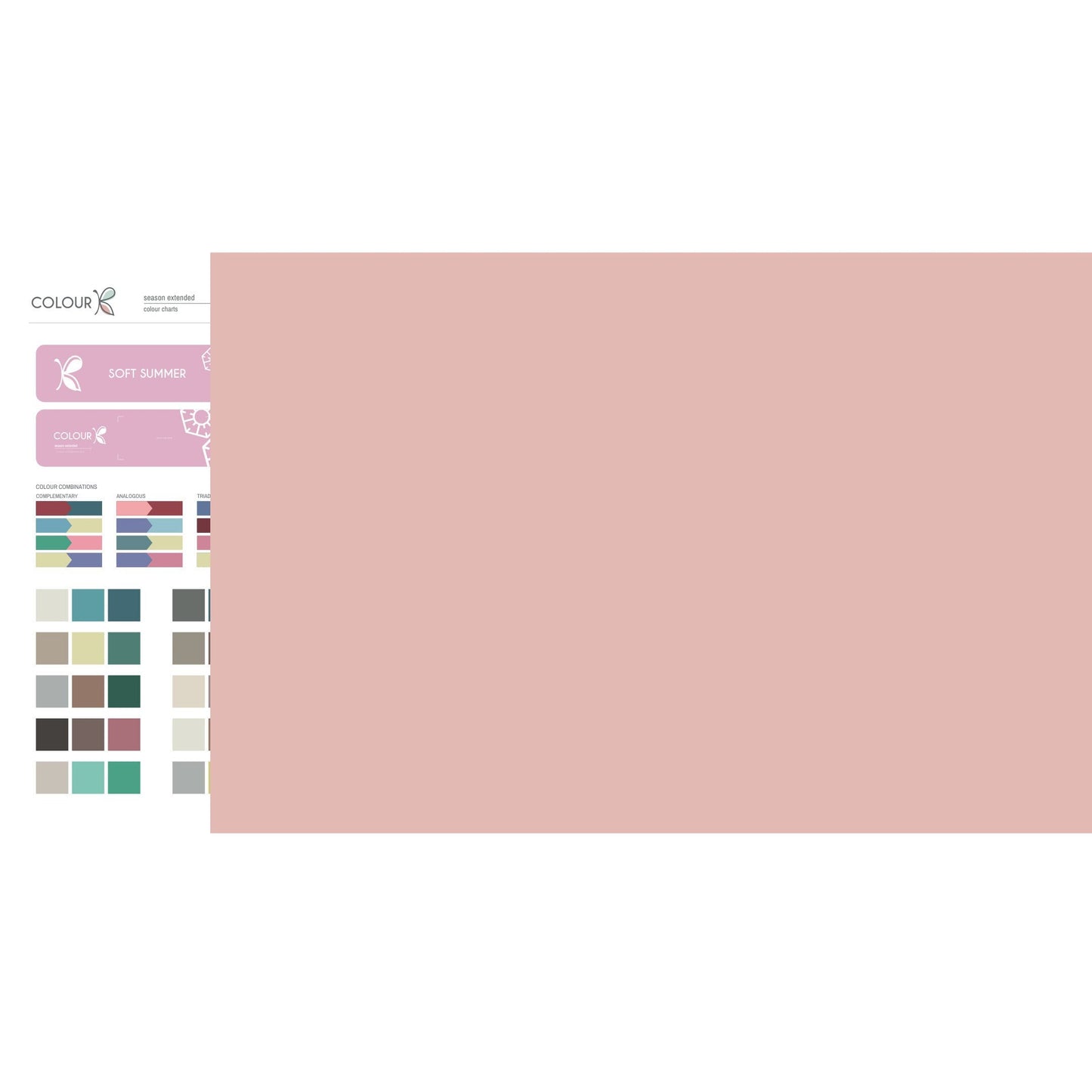 SOFT Summer DIGITAL colour palette